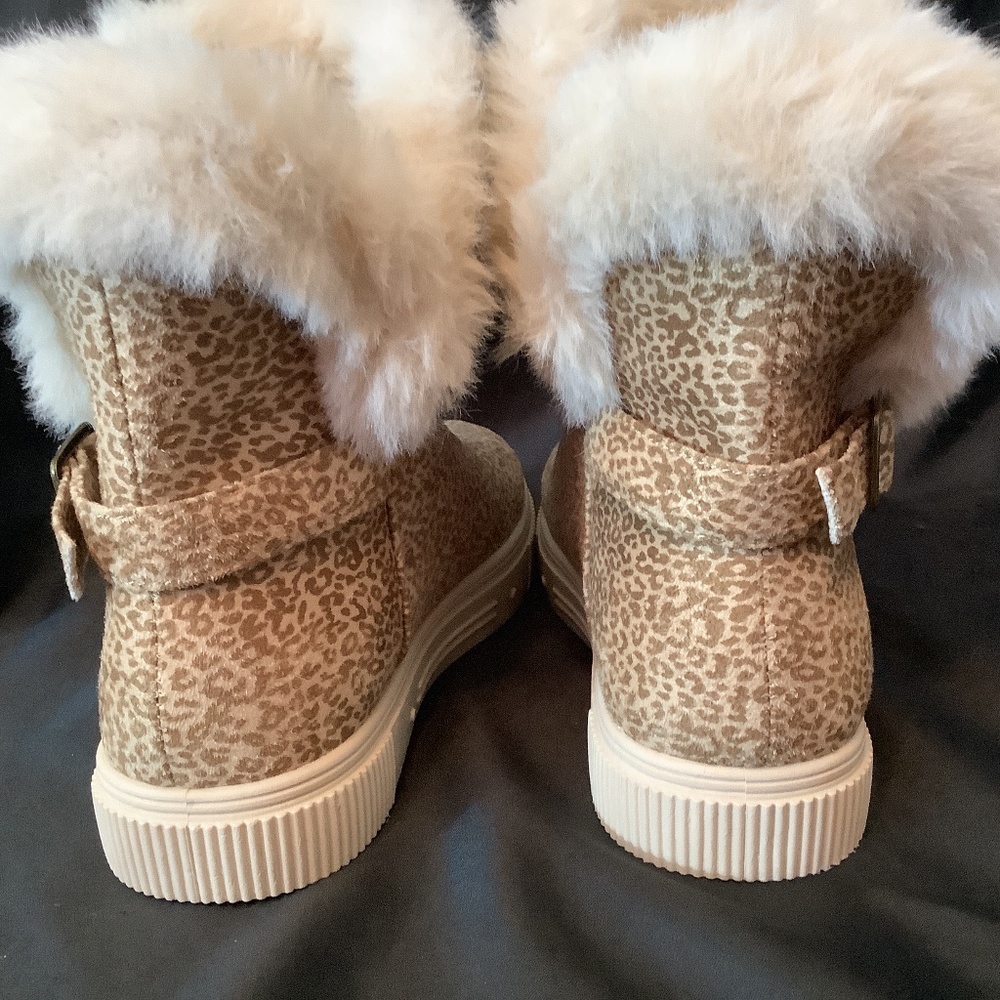NWOT Journee Sibby faux fur lined leopard print boots platform - Picture 14 of 16
